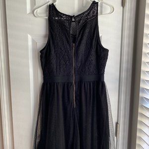 Xhilaration Little Black sleeveless lace Dress | Color: Black